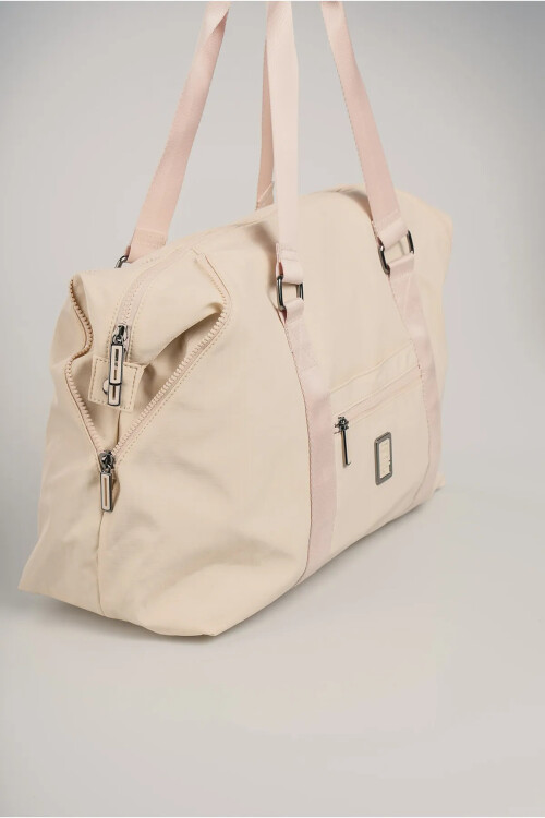 Bej Tekstil Kadın El ve Omuz Çantası 17996