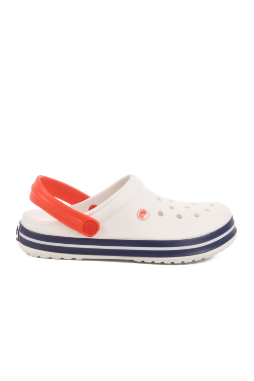 White Eva Lightweight Mens Sabo Slippers 214 M