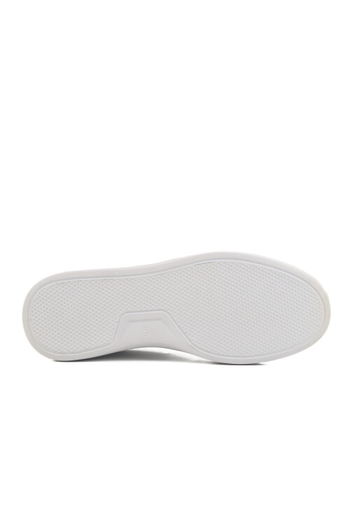 White Genuine Leather Mens Sneaker Premium 412 M