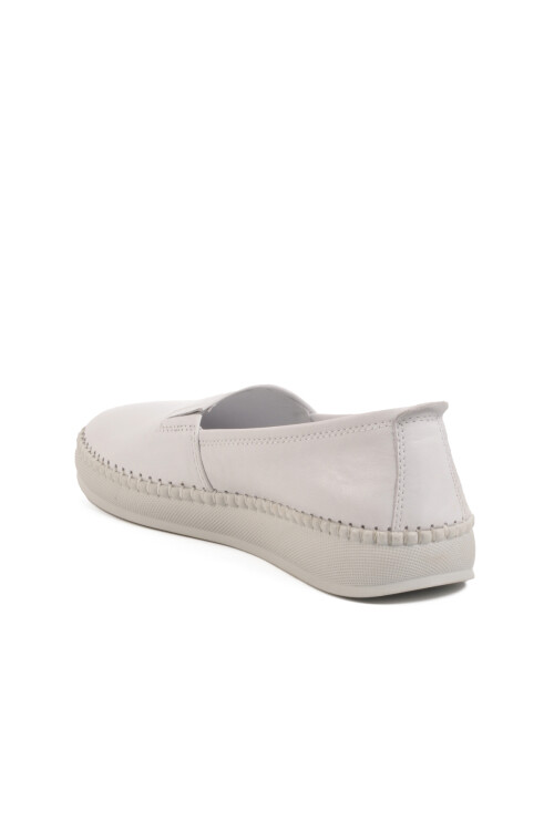 Beyaz Hakiki Deri Kadın Casual Ayakkabı 211 Z