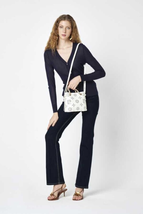 White Womens Shoulder Bag 05PC25Y10503-BMN