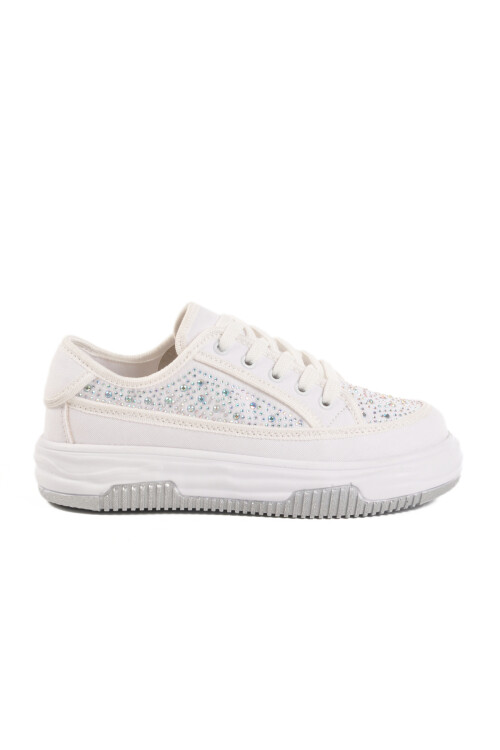 White Stone Laced Womens Sneakers Lady 526 Z