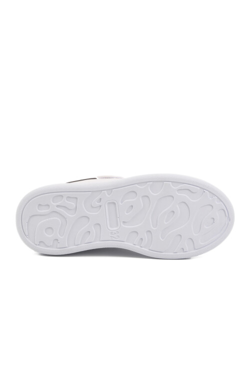 White Black Velcro Laced Boys Sports Shoes 160 F