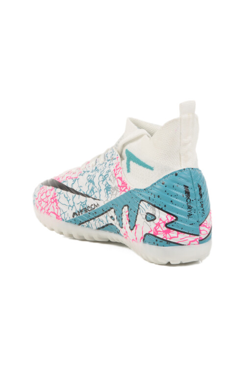 White Turquoise Unisex Turf Shoes Air 600 G