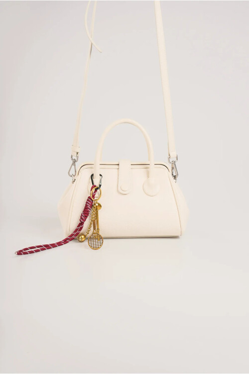 Beyaz Kadın El ve Omuz Çantası 18035