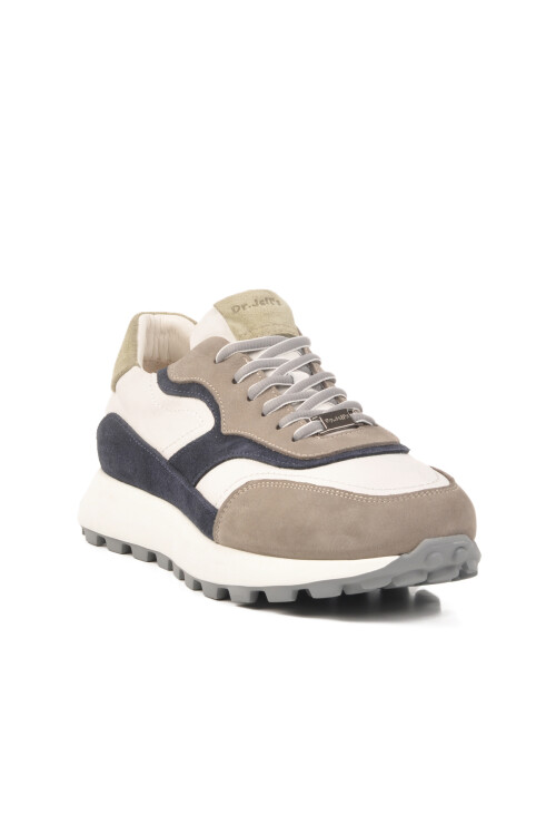 Gray Genuine Leather Anatomic Mens Sneaker XS2742 M