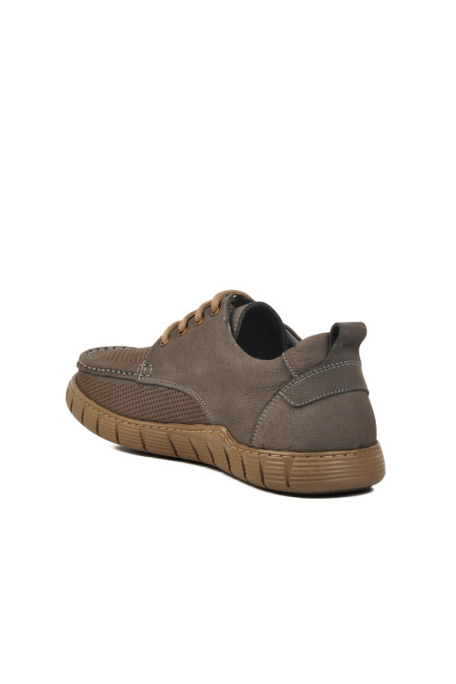 Gray Nubuck Genuine Leather Mens Casual Shoes 995-1 M