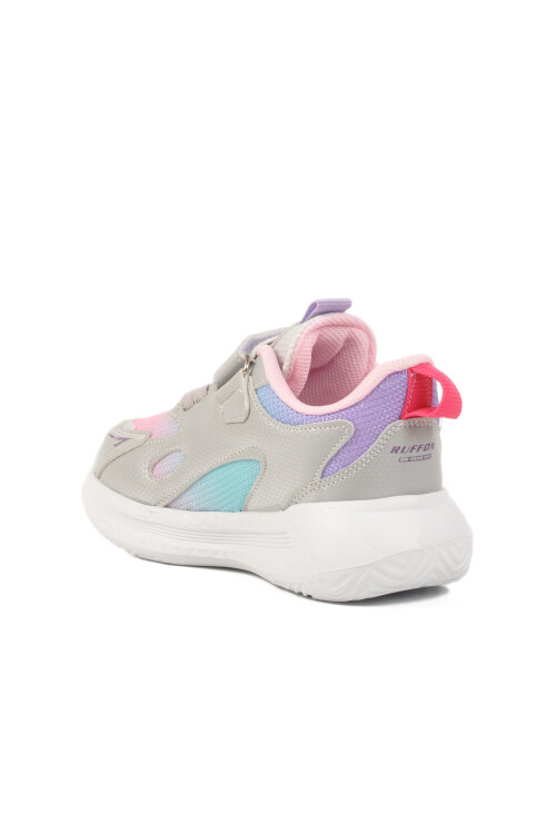 Gri Pembe Cırtlı Fileli Kız Çocuk Spor Ayakkabı 2480 P