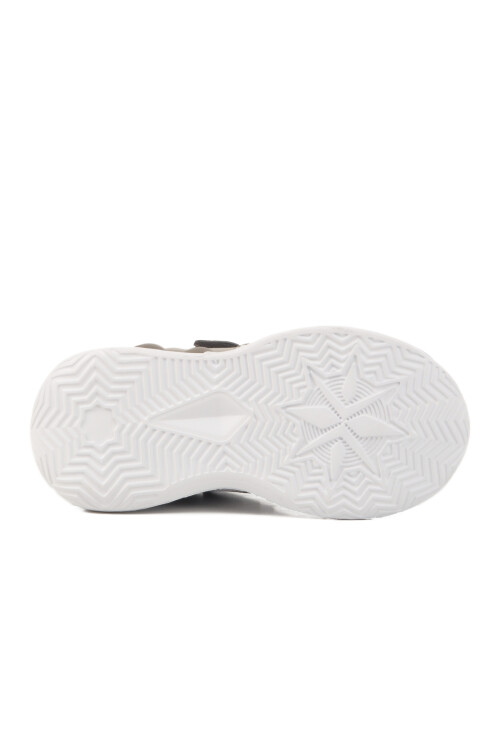 حذاء رياضي للبنات من قماش شبكي رمادي أزرق 2480 P