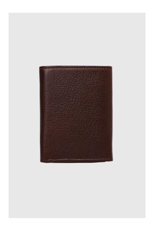 Brown Genuine Leather Magnetic Men's Wallet 1414
