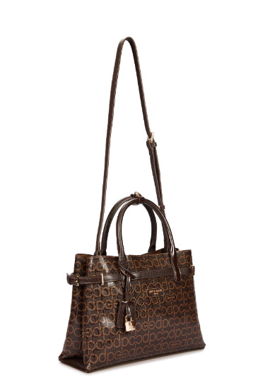 حقيبة كتف نسائية بنية اللون 05PC25Y10411-PMN