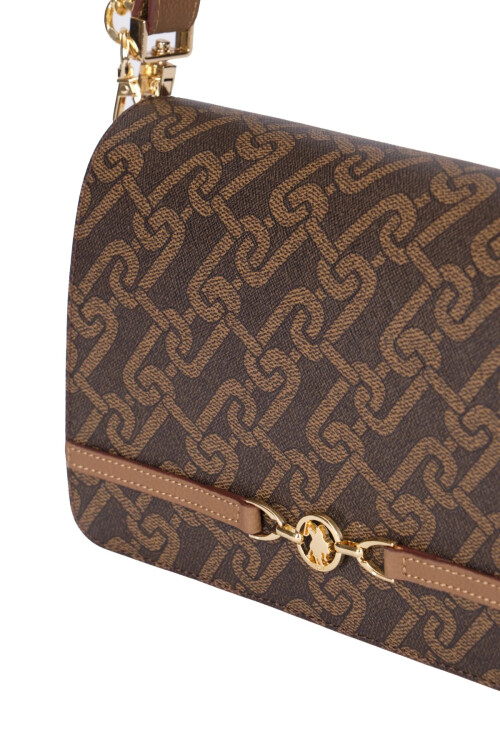 حقيبة كتف نسائية بنية اللون US25102