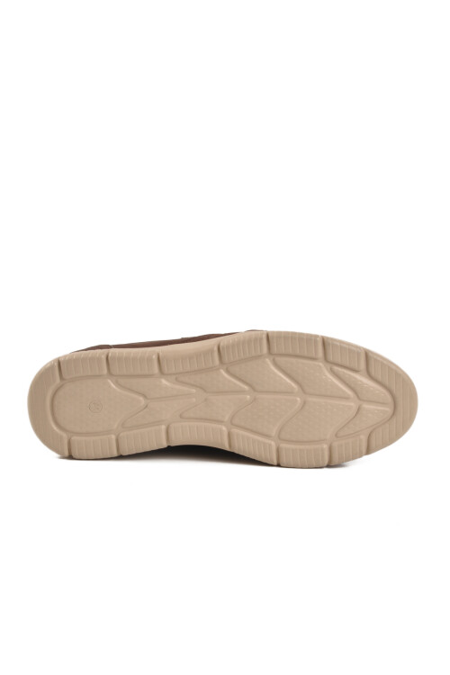 Kahve Nubuk Hakiki Deri Erkek Casual Ayakkabı D2301 M