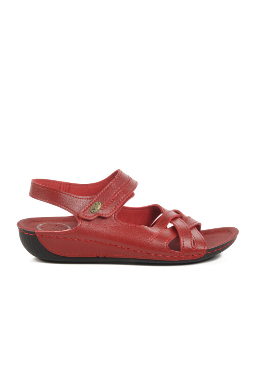 Red Anatomic Velcro Womens Sandals 16.035 Z