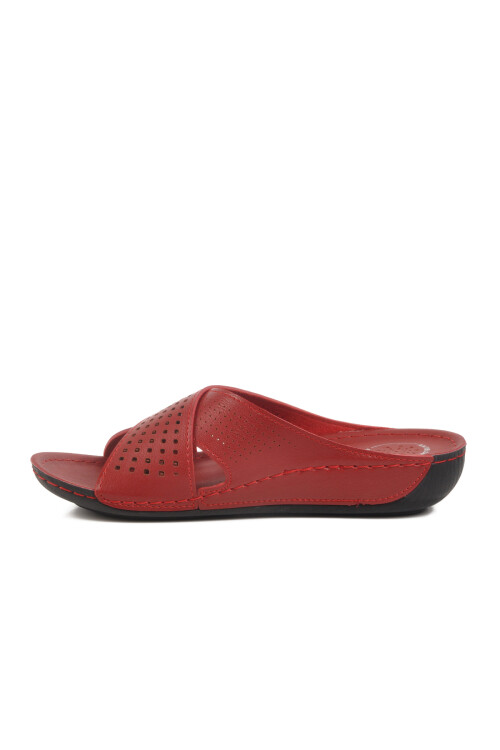 Red Anatomical Womens Casual Slippers 16.004