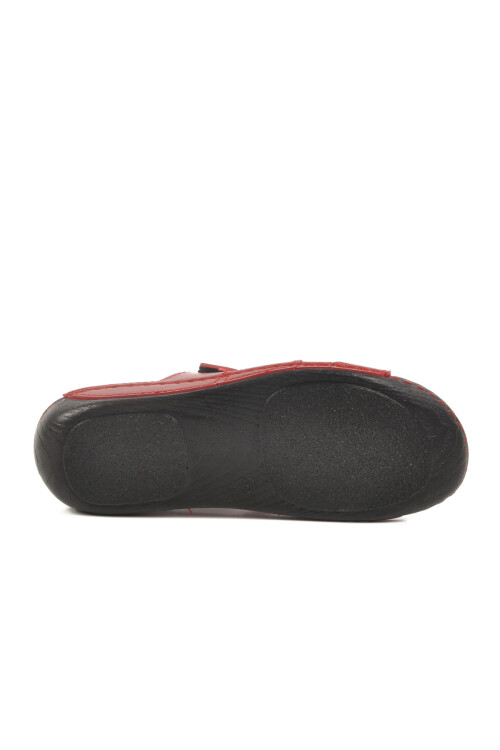 Red Velcro Anatomical Womens Slippers 16.058 Z
