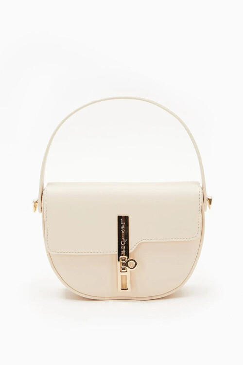 حقيبة يد وكتف نسائية كريمية 930125