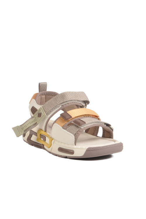 Krem Cırtlı Hafif Anatomik Erkek Çocuk Sandalet 1947 F