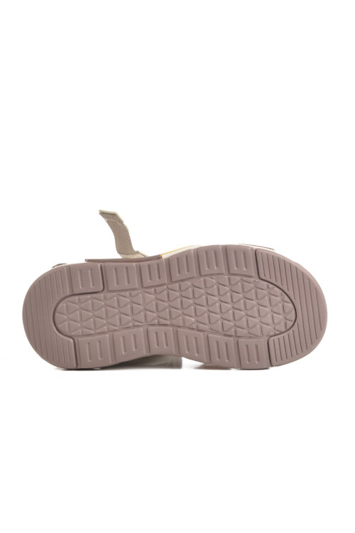 Krem Cırtlı Hafif Anatomik Erkek Çocuk Sandalet 1947 F