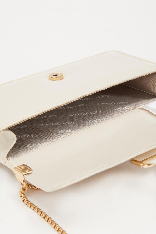 Krem Rugan  Kadın El ve Omuz Çantası 930191