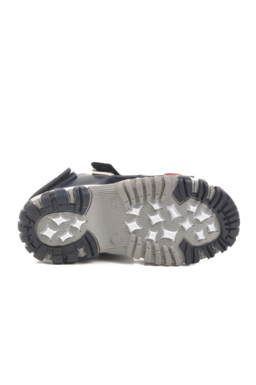 Navy Blue Red Velcro Boys Sports Sandals 173110 P