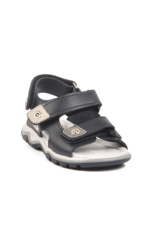 Lacivert Kırmızı Cırtlı Erkek Çocuk Spor Sandalet 173110 B
