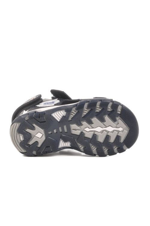 Lacivert Kırmızı Cırtlı Erkek Çocuk Spor Sandalet 173110 B