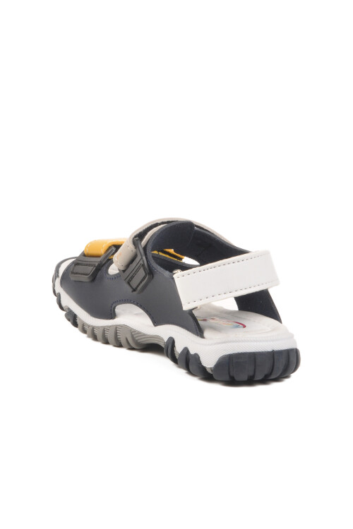 Navy Blue Gray Velcro Boys Sports Sandals 173110 P