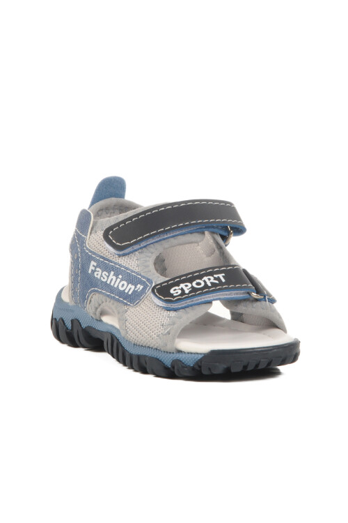 Navy Blue Velcro Orthopedic Boys Sports Sandals 25T102 B