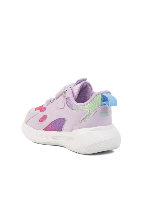 Lila Yeşil Cırtlı Fileli Kız Çocuk Spor Ayakkabı 2480 P