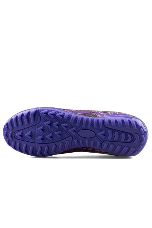 Mor Fuşya Çoraplı Çocuk Halı Saha Ayakkabısı Air 600 F