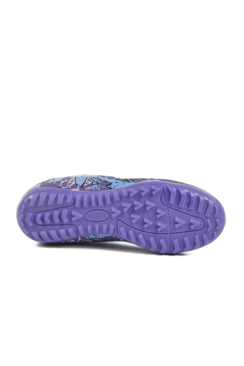 Mor Siyah Çoraplı Çocuk Halı Saha Ayakkabısı Air 600 F