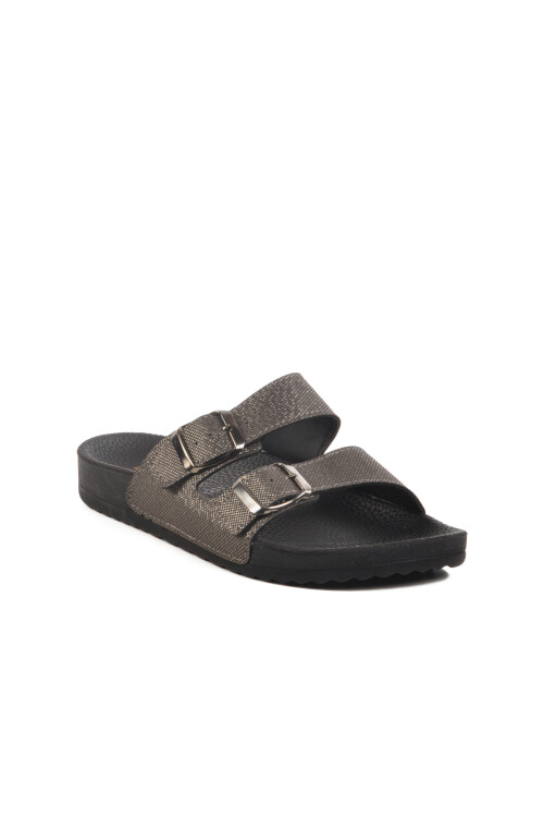 Platinum Double-Strap Womens Slippers 43.001 Z