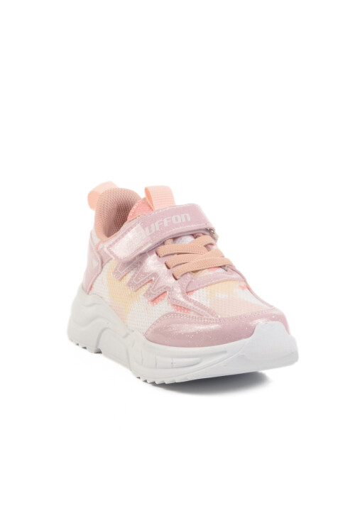 Pudra Cırtlı Hafif Kız Çocuk Spor Ayakkabı Ruffon P