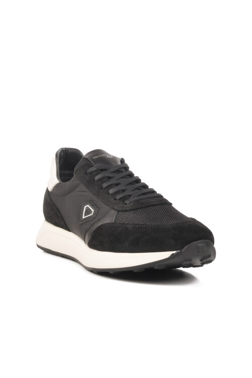 Siyah Beyaz Hakiki Deri Erkek Casual Ayakkabı 3Y1530-E320 M