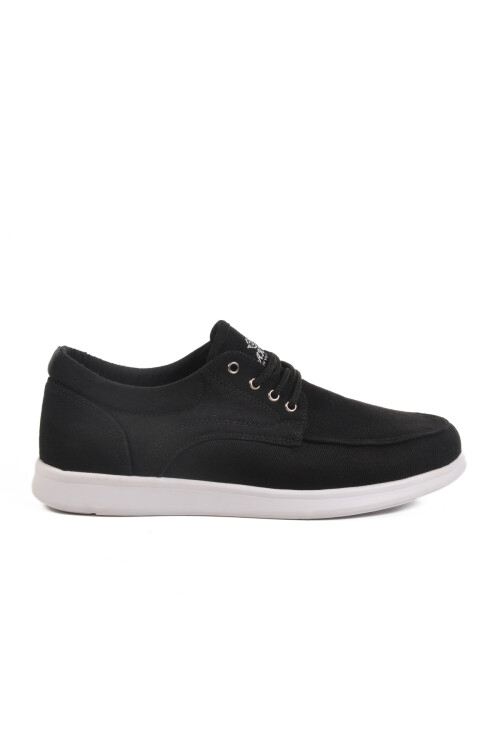 Black White Linen Lightweight Mens Casual Shoes 023 M