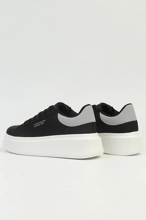 Black and White Womens Sneakers BNI-10232 Z