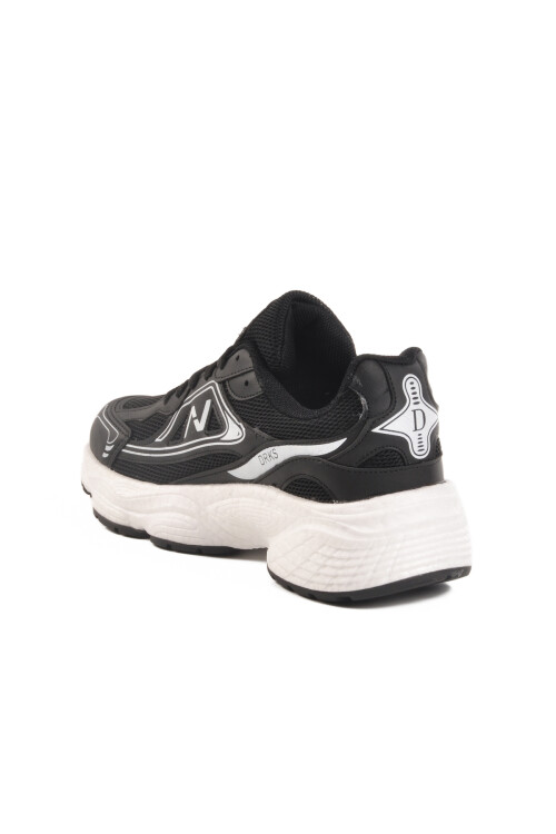 Black and White Mesh Unisex Sneakers 182 G