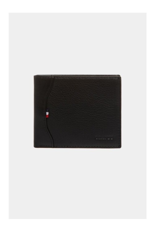 Black Genuine Leather Men's Wallet 1744