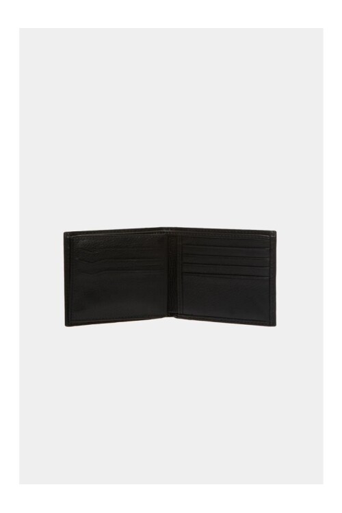 Black Genuine Leather Men's Wallet 1744