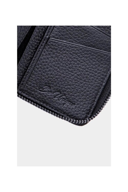 Black Genuine Leather Men's Wallet 1780
