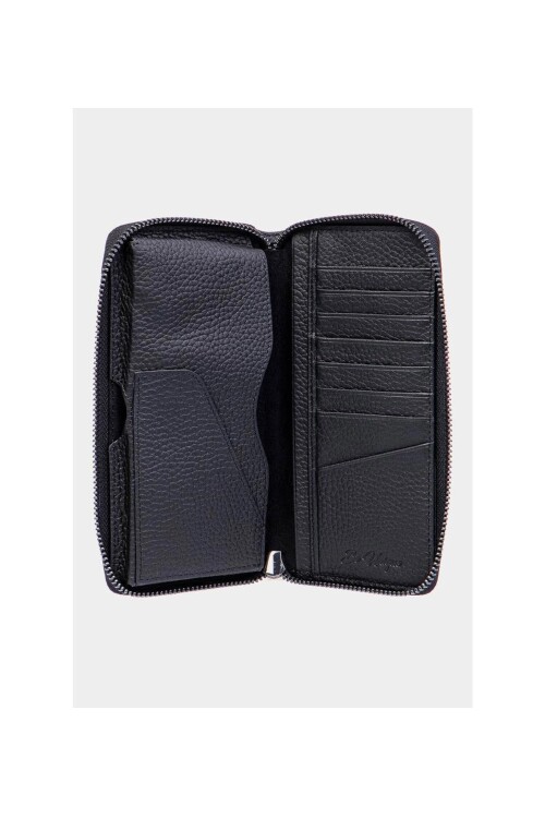 Black Genuine Leather Men's Wallet 1780