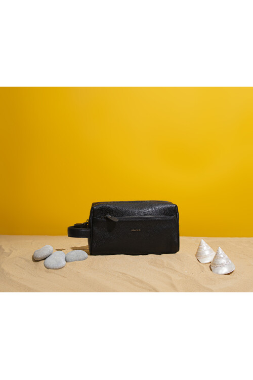 Black Genuine Leather Mens Clutch Bag 4273