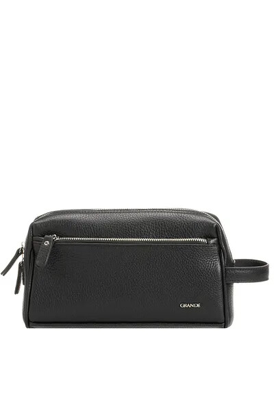 Black Genuine Leather Mens Clutch Bag 4273