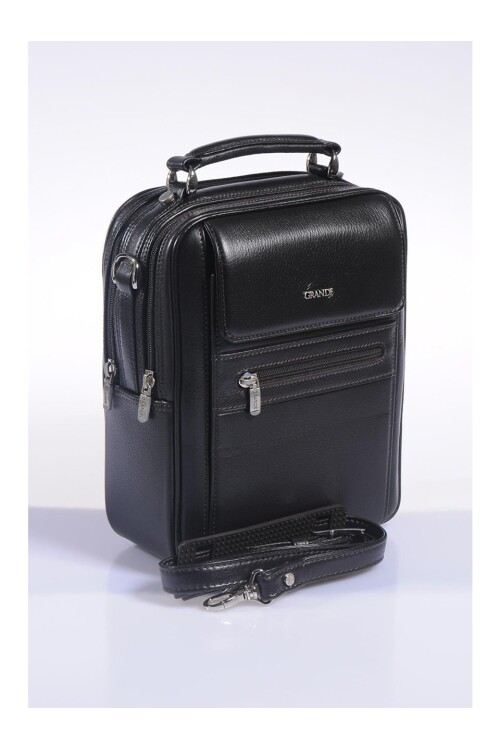 Black Genuine Leather Men's Clutch Bag 4586