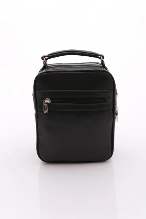 Black Genuine Leather Mens Clutch Bag 4587