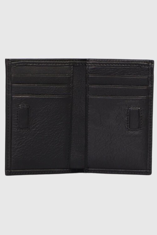 Black Genuine Leather Mens Wallet 844