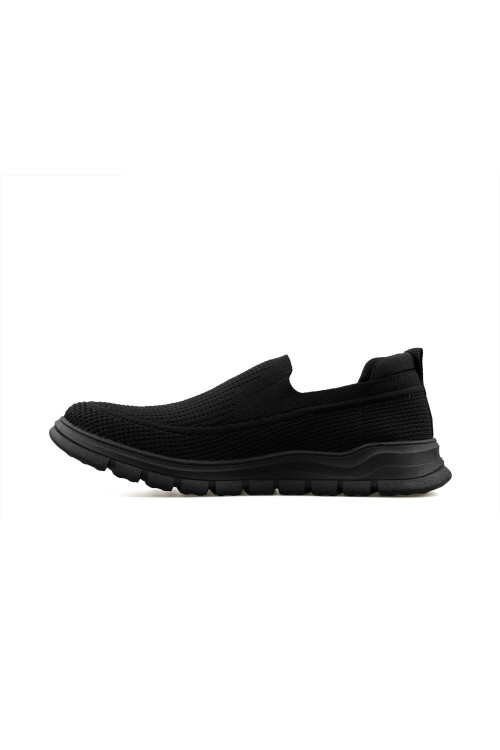 Black Mesh Lightweight Flexible Breathable Mens Sports Shoes Point M