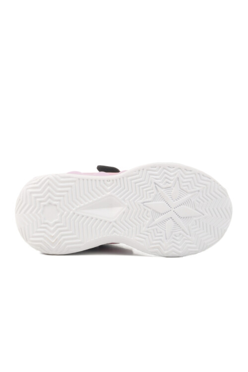 Black Fuchsia Velcro Mesh Girls Sneakers 2480 P