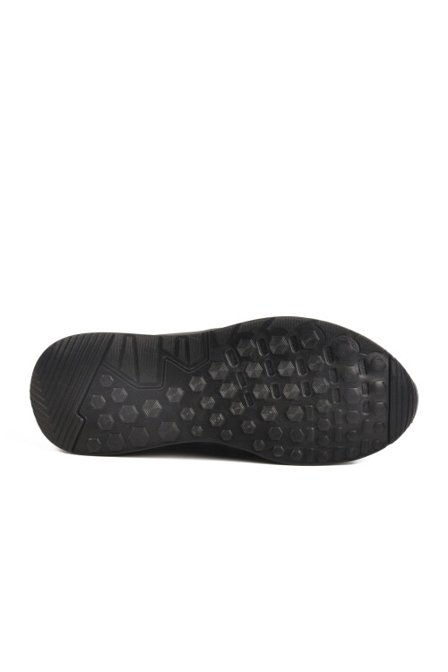 حذاء كاجوال رجالي من الجلد الطبيعي باللون الأسود C410 M